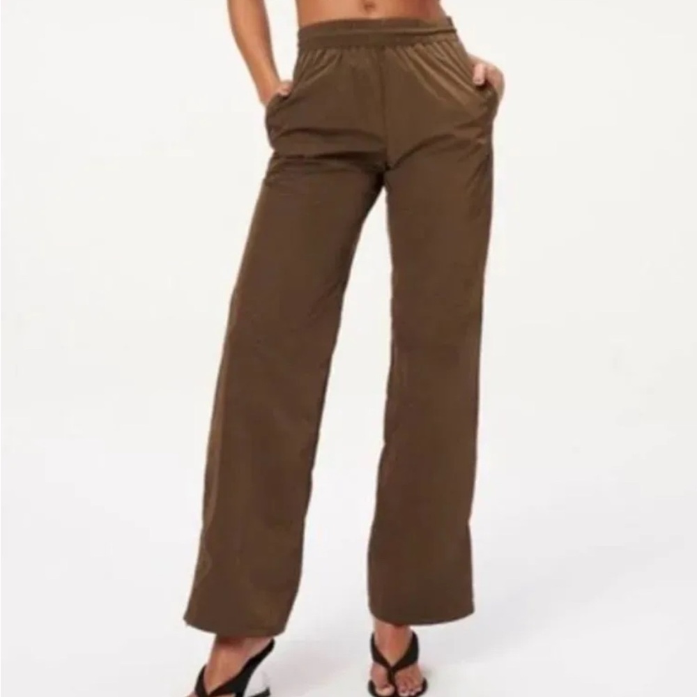 Good American Brown Women's Wide-Leg Pants Size 2 = Medium